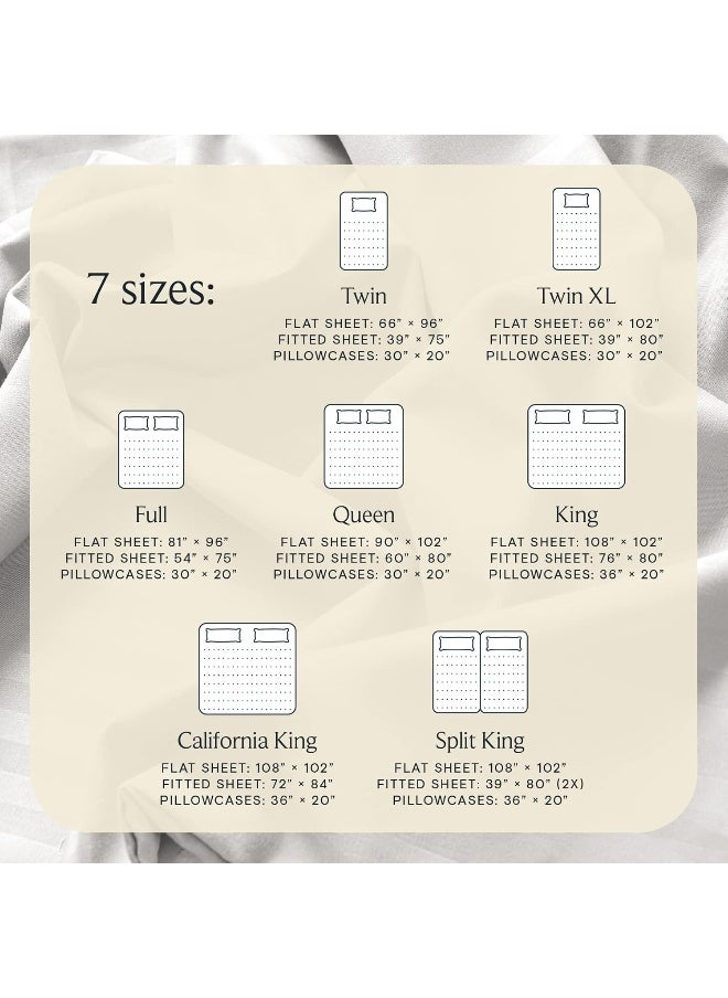 Generic LuxClub 6 PC Sheet Set Bamboo Sheets Deep Pockets 18" Eco Friendly Wrinkle Free Sheets Machine Washable Hotel Bedding Silky Soft - Cream Full  - Image 4