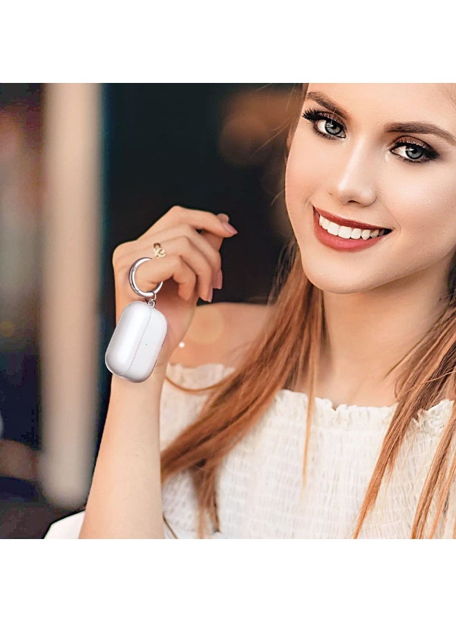 أنيوغرو ANYOGRO لـ AirPods Pro3 جيل غطاء الحالة ، واضح TPU مرنة حالة واقية مقاومة للصدمات مع تنظيف القلم والصمام الأمامي LED تصميم مرئي وغطاء مقاوم للتأثير لسهولة الحمل - Image 4