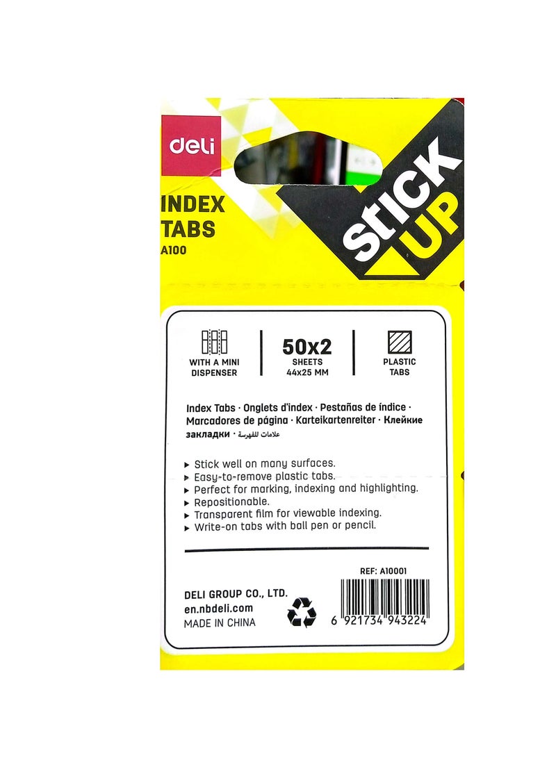 Deli ملاحظات لاصقة صفراء مع علامات فهرسة - Image 2