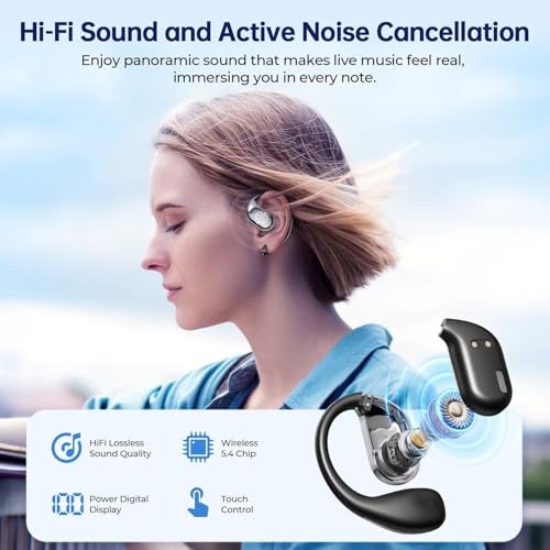 SENPUKI AI Translation Earbuds Real Time, 144 Language Translator Earbuds with APP Compatible with iOS & Android, Bluetooth Headphones Translating Device-A - Image 5