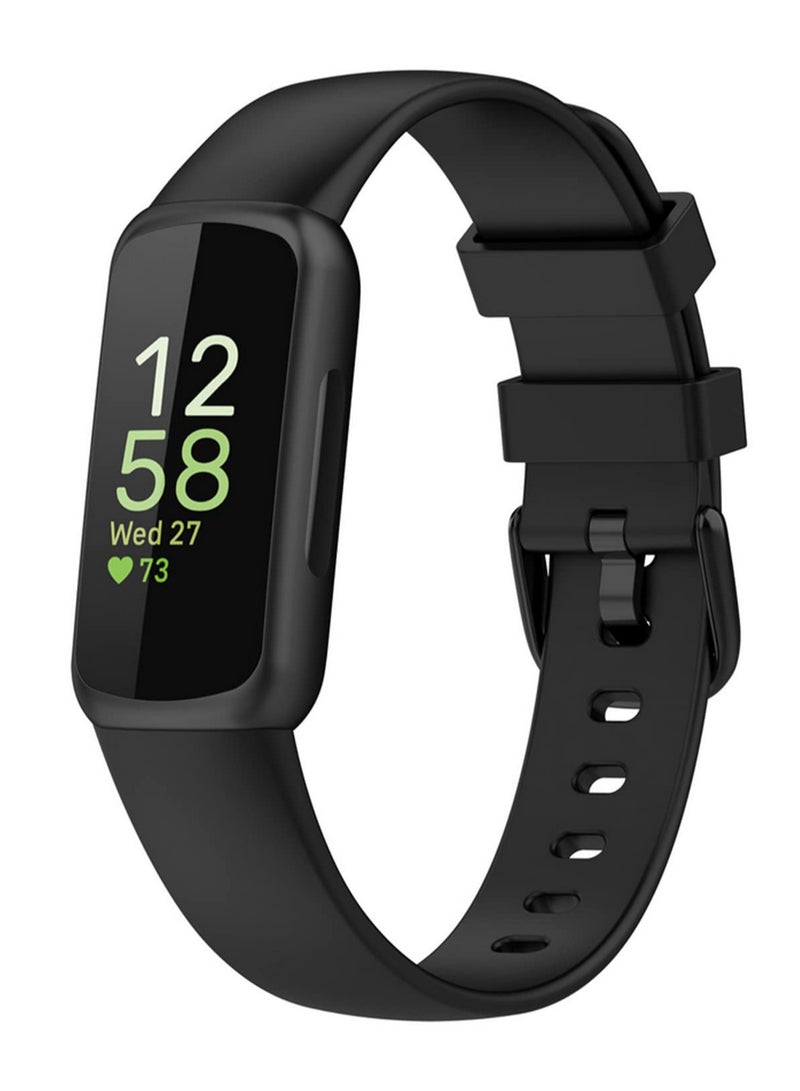 1PCS Silicone Watchband Strap For Fitbit Inspire 3 Smart Bracelet Wristband Replacement L Size Accessories Durable Soft Comfortable Stretchable Band - Image 1