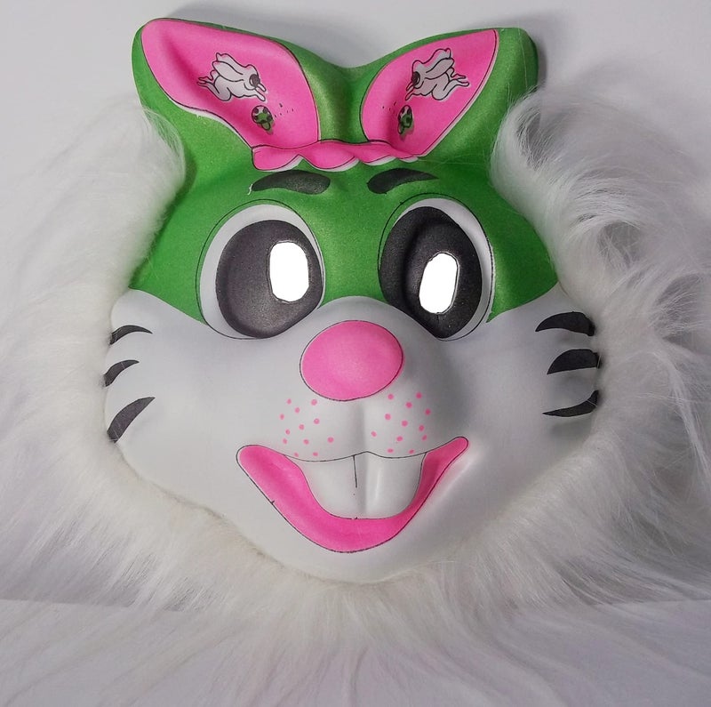 Avirons Funky Mask|Theme Party Mask|Kids Birthday Party Mask|Mask for Adults|Holi Party Mask|School Fancy Dress Competiion Mask|Animal Theme Party|Mask For Return gifts (Rabbit Face Rubber Form Mask) - Image 1