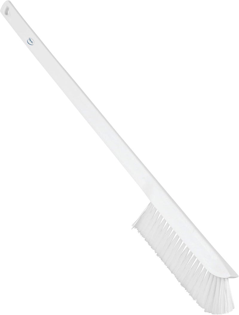Vikan 41975 Ultra-Slim Cleaning Brush with Long Handle, 23.62" Medium, White - Image 2