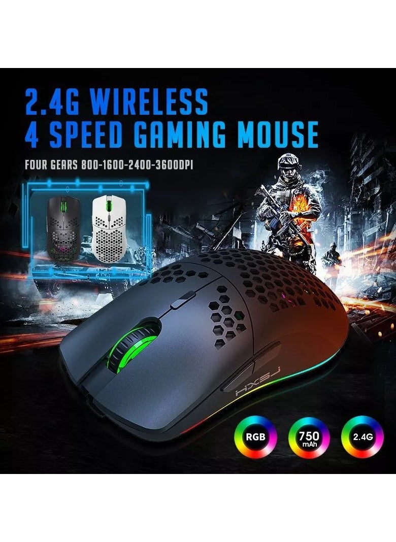 General Wireless Gaming Mouse 2.4GHz Wireless Mouse RGB LED Light Mouse Cellular Laptop Mouse  - Image 4