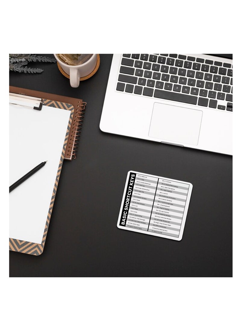 Generic - Mousepad for Mac OS and Windows Shortcut Quick Reference Guide - Gift for Employees - Dad - Coworkers - Colleagues - Friends and Family - Image 1
