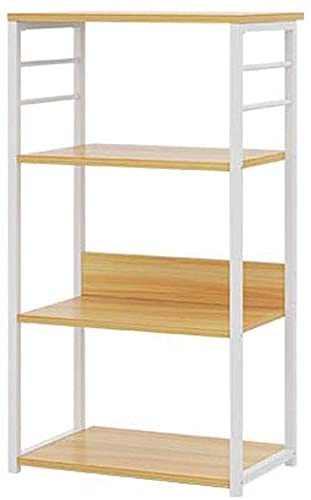 INDIAN DECOR XL566 Kitchen Rack Storage Shelf Microwave Stand Kitchen Storage Organisation Rack MultiLayer Wooden Landing Metal Microwave Oven Shelves for Kitchen Bathroom 80 30 100 cm - Image 5