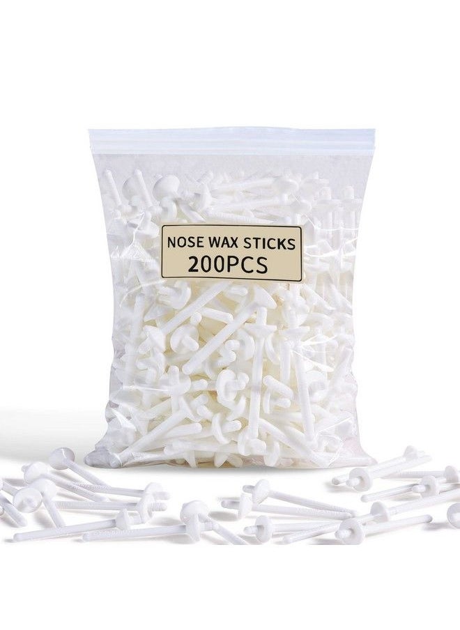 Charmonic 200 Pcs Wax Sticks Nose Wax Kit Accessories Waxing Sticks For Nose Hair Remover Wax Applicator Sticks For Nostril Nasal Cleaning Ear Face Eyebrows Hair Removal For Men Women  - Image 2
