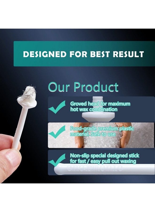Charmonic 200 Pcs Wax Sticks Nose Wax Kit Accessories Waxing Sticks For Nose Hair Remover Wax Applicator Sticks For Nostril Nasal Cleaning Ear Face Eyebrows Hair Removal For Men Women  - Image 5