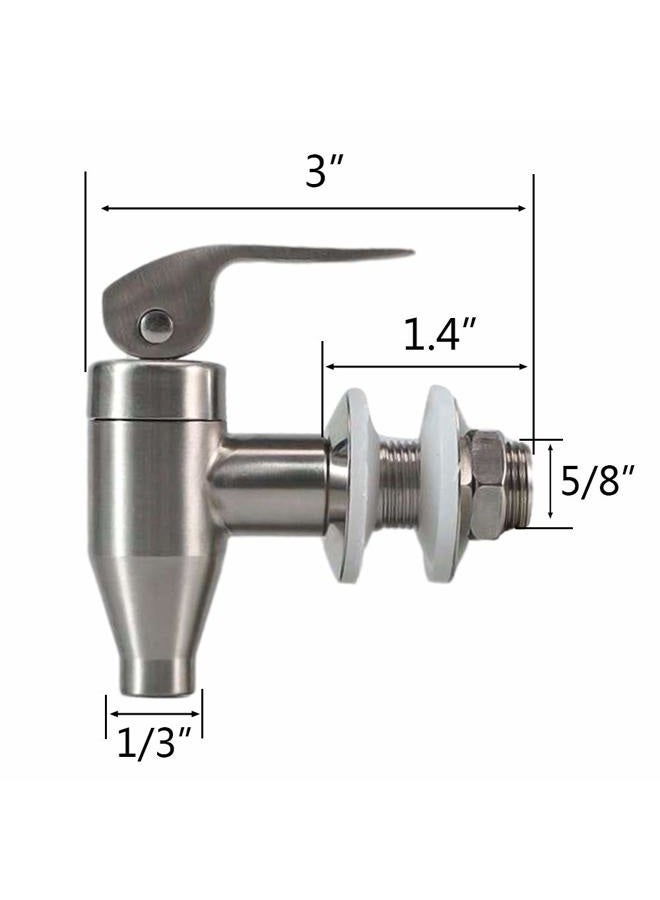 MUGLIO Stainless Steel Beverage Water Drink Dispenser Durable Replacement Push Style Spigot Faucet Food Grade Polished Finished - Image 2