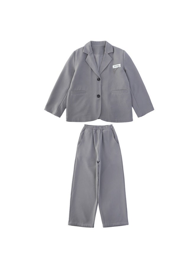 Shougu Girls' Fashionable Small Suit Set - Image 1