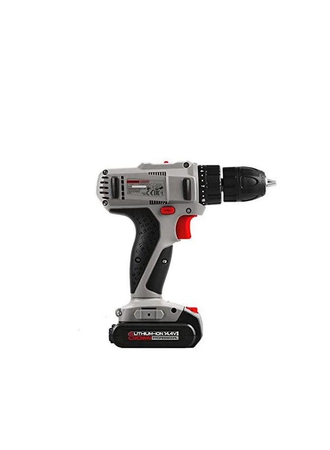 كراون شنيور كراون 10مم 1.5 امبير 19نيوتن 2بطارية 14.4فولت ليثيوم ايون موديل – CT21055L - Image 4