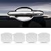 Auprite Magnetic Car Door Handle Cup Protector Guard4PCS Universal White Carbon Fiber Car Door Bowl Scratch Protector Fits for Most Cars APR1318A - Image 2