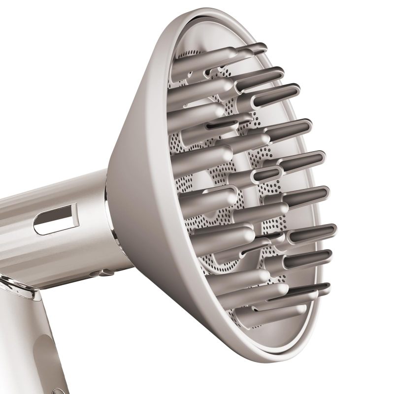 مزيل رطوبة لشعر مجعد بحجم كبير 6 بوصات تجفيع سريع - مزيل رطوبة محدد خالي من التلف الحراري متوافق مع شوارك للشعر المجعد أو الموجي أو الملفوف - Image 1