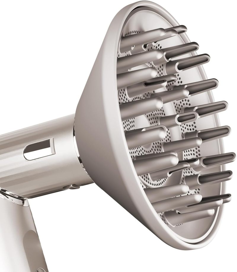 مزيل رطوبة لشعر مجعد بحجم كبير 6 بوصات تجفيع سريع - مزيل رطوبة محدد خالي من التلف الحراري متوافق مع شوارك للشعر المجعد أو الموجي أو الملفوف - Image 2