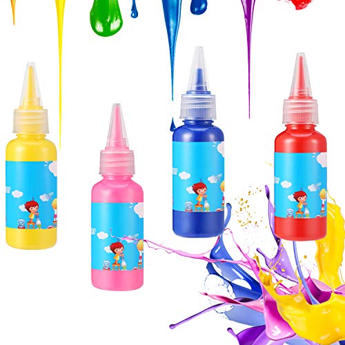 HOMKARE Finger Paint, Kids Finger Paint, Non Toxic Finger Paints for Toddlers 1-3, Washable Finger Paints for Toddlers, 12 Colors, 30ml Each - Image 4