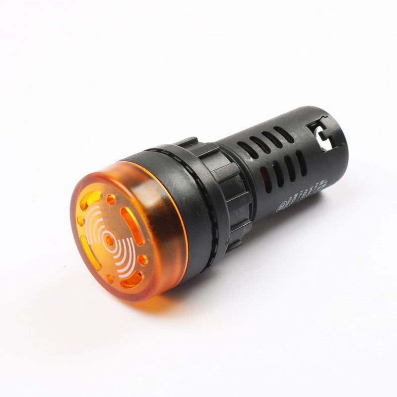 CentIoT® - AD16-22SM - LED Active Buzzer Beep Alarm - Flash Signal Indicator Light - AC 22mm (220V, Yellow) - Image 4