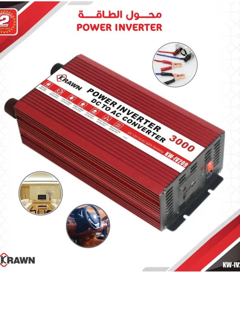 Denx Power Inverter Dc To Ac Converter 3000w High Frequency Watt Power Charger Inverter