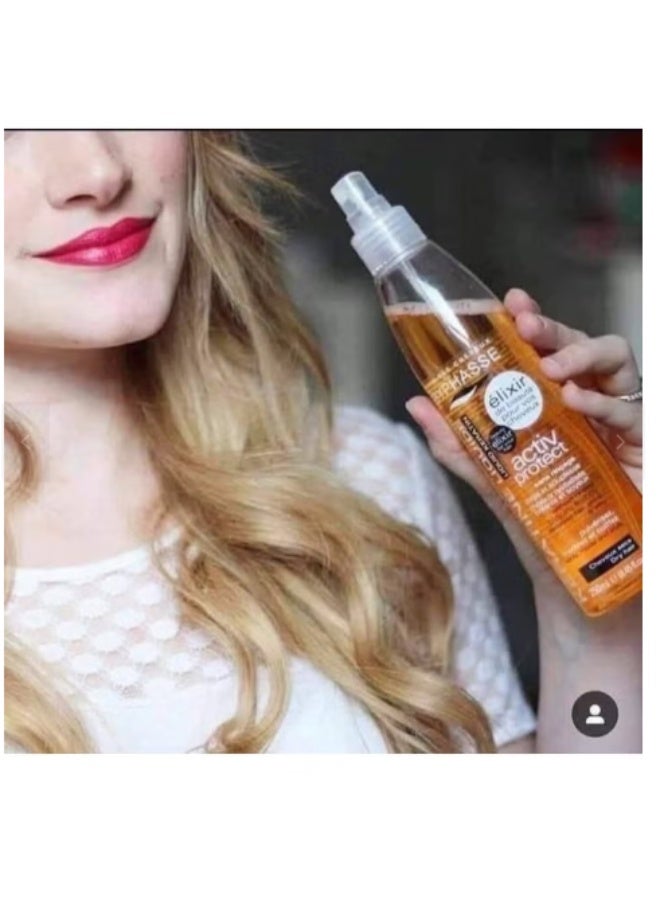Byphasse Spanish Liquid Keratin Spray – 5-in-1 Treatment for Frizz and Split Ends, Heat Protection, and Smoothness - Image 3