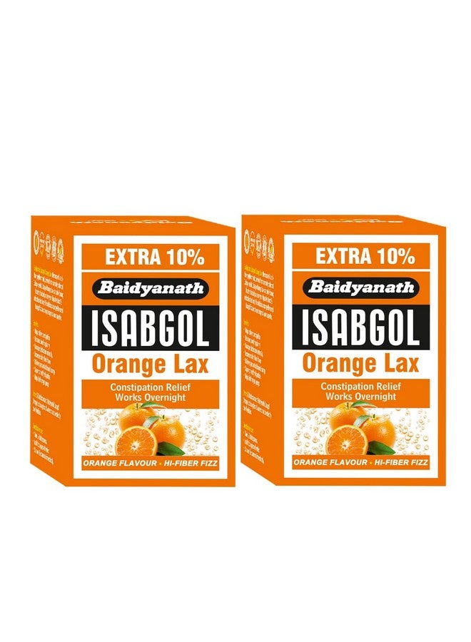 Baidyanath Asli Ayurved Isabgol Orange Lax | Isabgol Husk | Psyllium Husk | 110G (Pack Of 2) - Image 1
