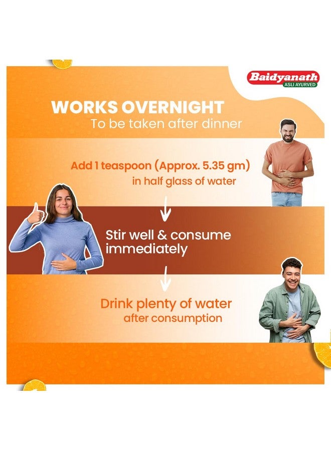 Baidyanath Asli Ayurved Isabgol Orange Lax | Isabgol Husk | Psyllium Husk | 110G (Pack Of 2) - Image 2