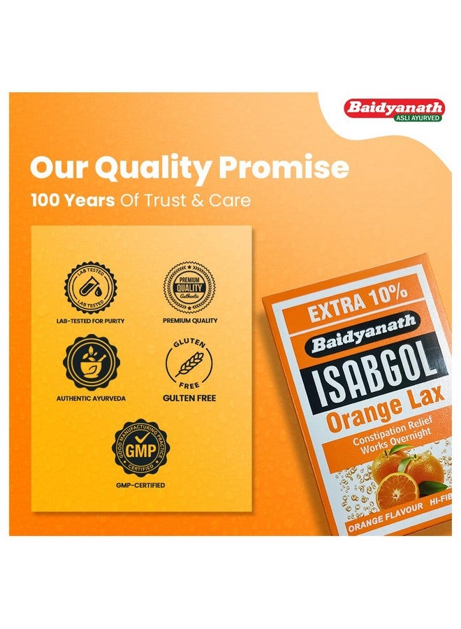 Baidyanath Asli Ayurved Isabgol Orange Lax | Isabgol Husk | Psyllium Husk | 110G (Pack Of 2) - Image 3