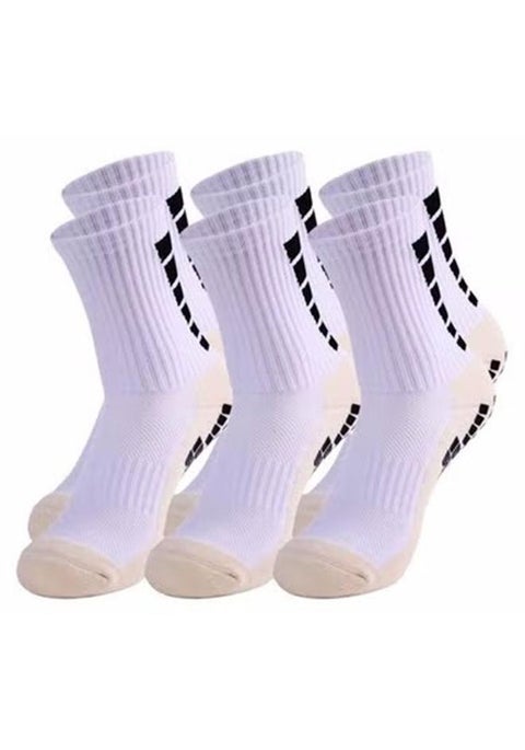 3 أزواج من الجوارب الرجالية لكرة القدم المضادة للانزلاق ومضاد للانزلاق من أجل جوارب كرة القدم وكرة السلة والرياضة