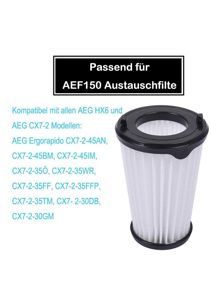 SYOSI Replacement Filters with AEG Ergorapido Vacuum Cleaner,HEPA Fabric Vacuum Filter for AEG CX7 CX7-2 AEF150 Vacuum Cleaner(4-Pack)  - Image 3