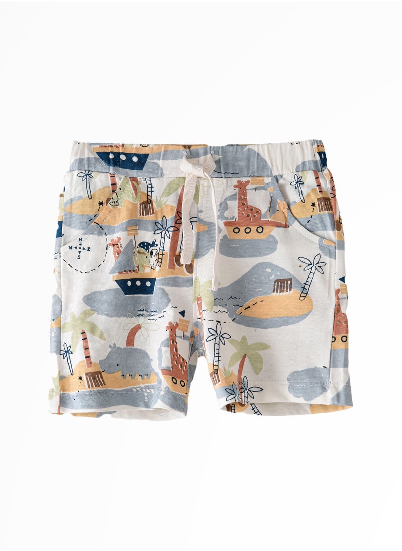 JAM Summer Adventures: Boys' Breathable Cotton Knit Shorts  - Image 1