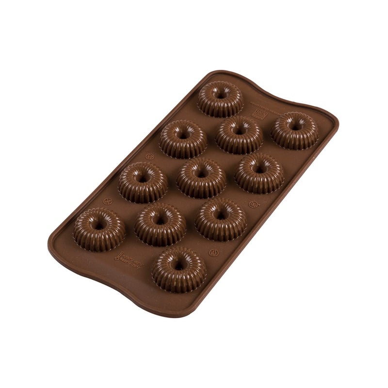 Silikomart Silicone Mould Choco Crown Brown 22149770065 9 ml x 11 - Image 2