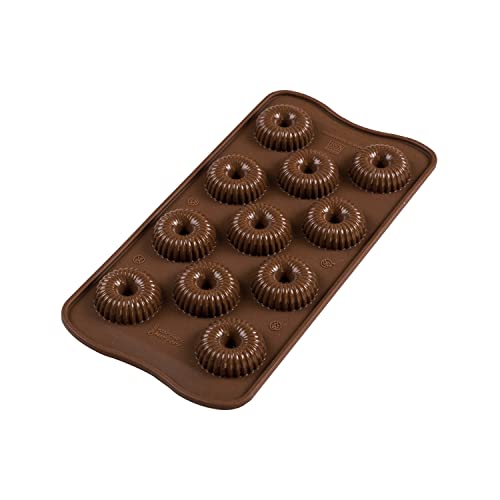 Silikomart Silicone Mould Choco Crown Brown 22149770065 9 ml x 11 - Image 1