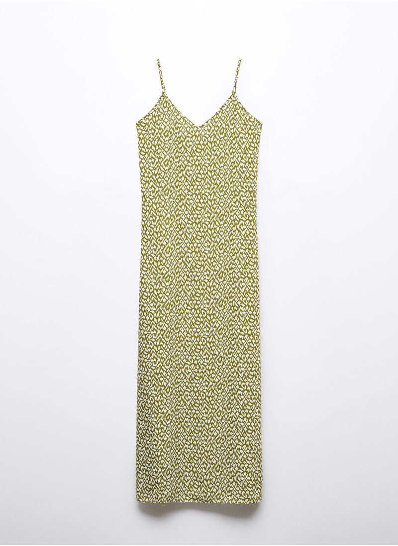 MANGO - Youth Geometric Print Maxi Dress - Image 1