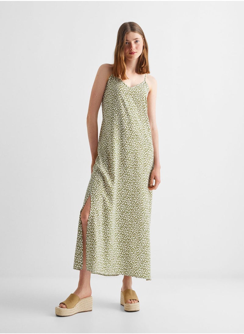 MANGO - Youth Geometric Print Maxi Dress - Image 1