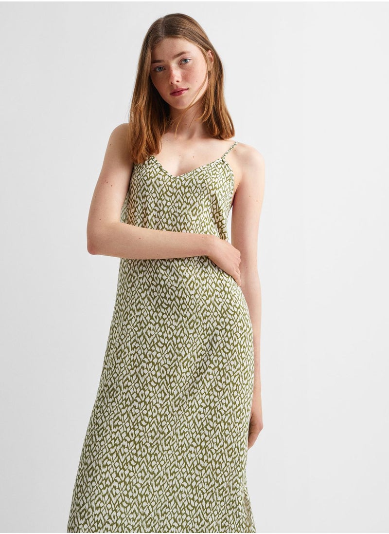 MANGO - Youth Geometric Print Maxi Dress - Image 1