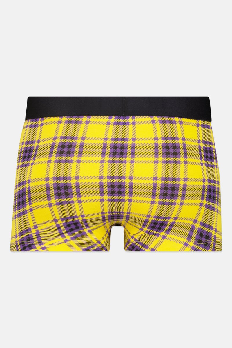 Jack Jones Men 1 Piece Checkered Trunks, Multicolor  - Image 2