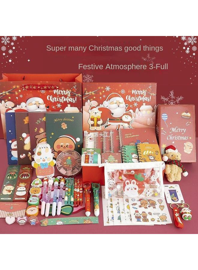 Bluejw Christmas Stationery Suit School Supplies Gift Box Primary School Children Girls Girls Gift Book Hand Account Account - Image 4