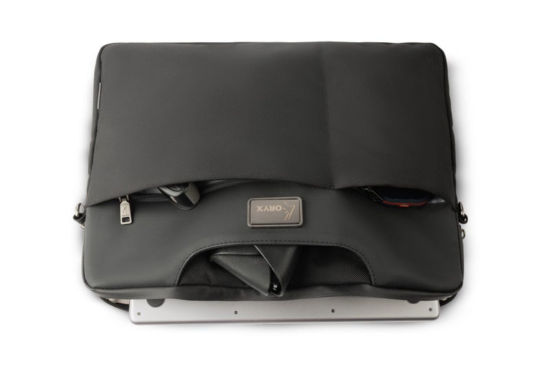 ORYX O-LapClassy Sleek Laptop Bag Minimalist Lightweight Work Bag Black - Image 5