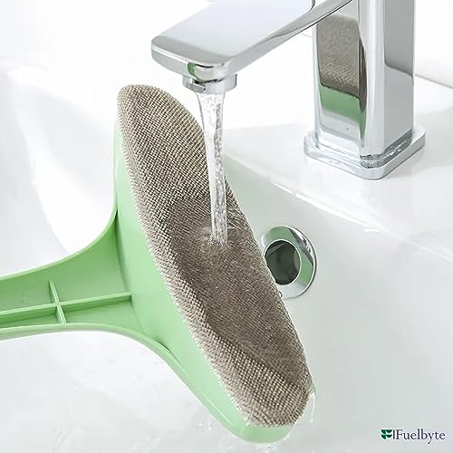 Fuelbyte 2 in 1 Window Mesh Brush with Long Handle Cleaning Wiper Window Glass Tools Mesh for Cleaner Mirror Cleaner Wiper Mosquito Net Brush - Image 4