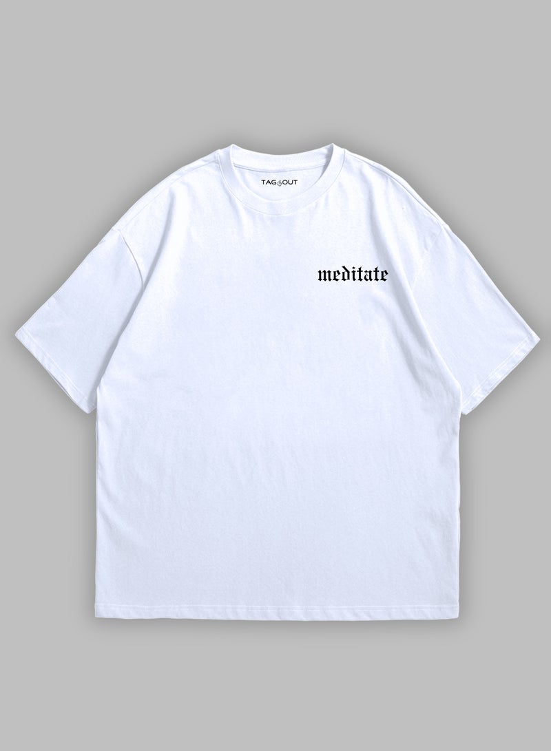 TAG OUT Unisex Summer Oversized Loose T-shirt Drop Shoulder Boxy Fit  - Image 3