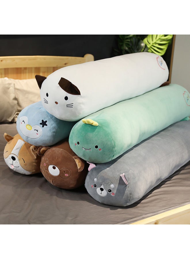 Doll For Girls Sleeping Detachable And Washable Clip Legs Boys Pillow Doll Bed Doll Large Long Adult Doll-Specification: About 60cm Long  (diameter About 18cm)-Colour:Gray Husky - Image 4