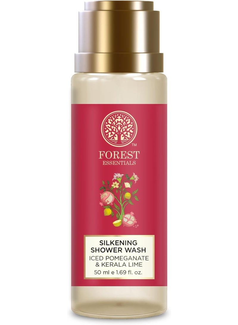 فورست اسينشالز غسول استحمام فوريست إسينشالز سيلكينج برائحة الرمان المثلج وليمون كيرالا ٥٠ مل (حجم مناسب للسفر) - Image 4
