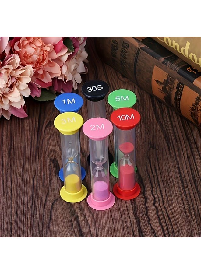 6 Pieces Colorful Sand Timer Set 1 To 30 Minute For Classroom Sports Home - Image 5