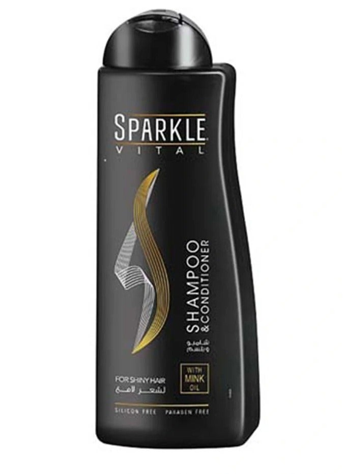 سباركل شامبو وبلسم بزيت المنك 600 مل