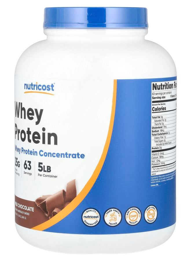 Nutricost Whey Protein Concentrate Milk Chocolate 5 lb (2268 g) - Image 2