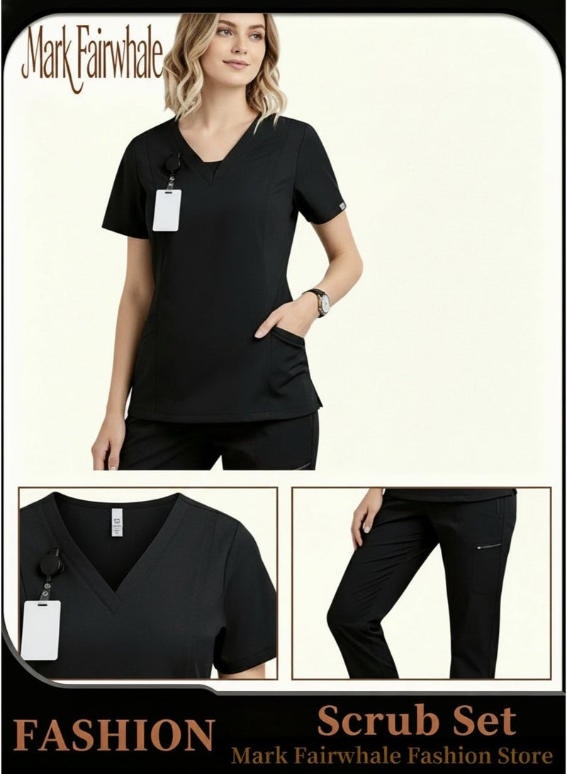 Mark Fairwhale New Minimalist V-Neck Short Sleeved Straight Leg Pants Medical Kit - Image 5