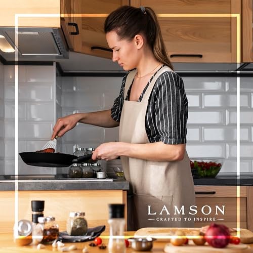 Lamson Metal Spatula Slotted Turner - 3' x 6" Stainless Flipper with Walnut Handle, Right-Hand - Chef's Frying Fish Turner, Metal Grilling Spatula - Image 5