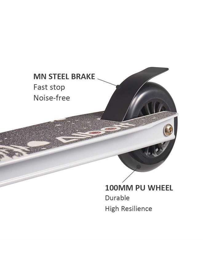 Albott Pro Scooters Stunt Scooter - Complete Trick Scooters Beginner Freestyle Sports Kick Scooter with Fixed Bar Scooter for 8 Years and Up,Teens,Adults (White) - Image 4