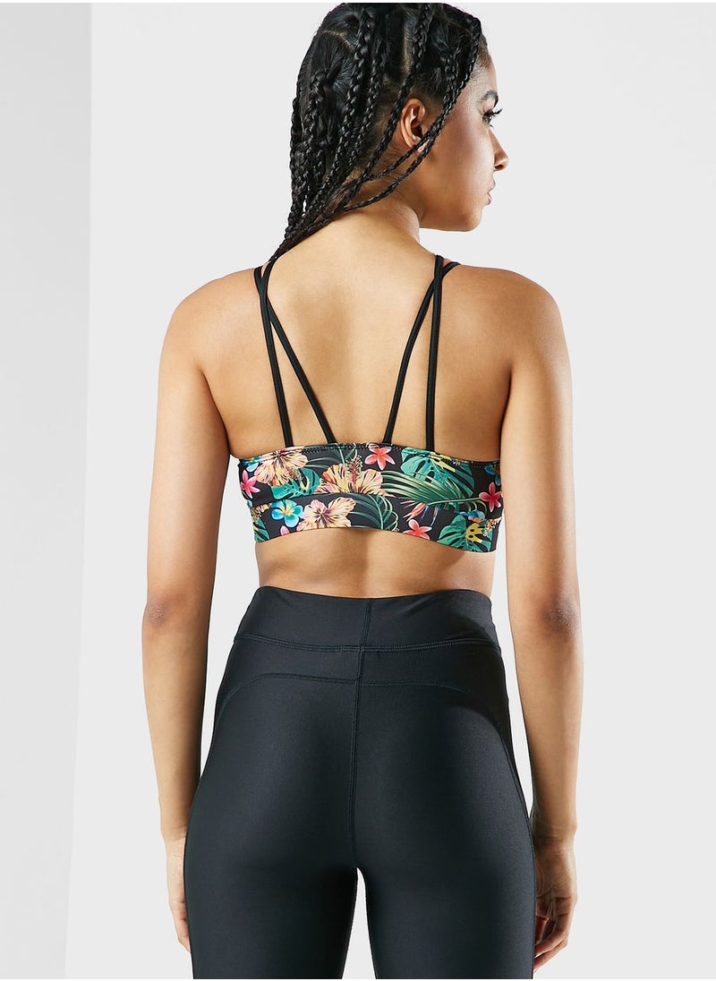 FRWD - Athletic Mesh Insert Printed Sports Bra - Image 1