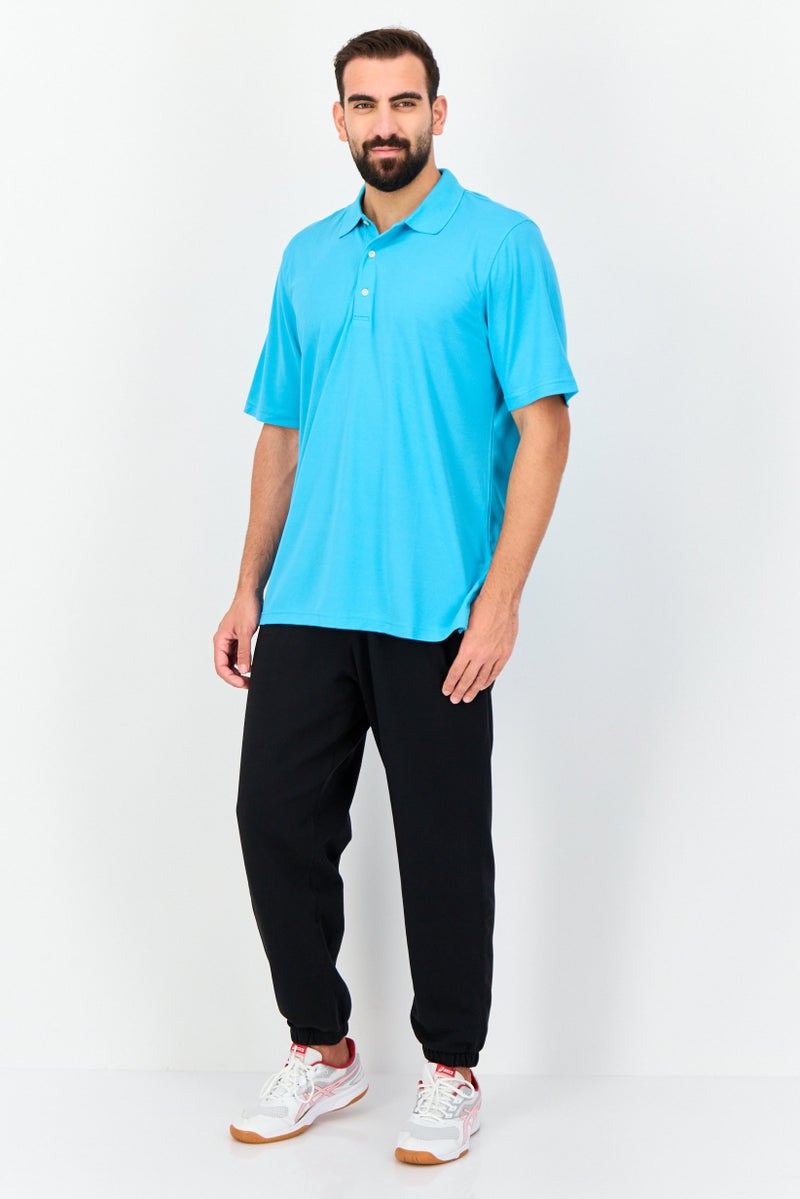 Greg Norman Men Sportswear Fit Short Sleeve Outdoor Polo Shirt, Blue  - Image 4