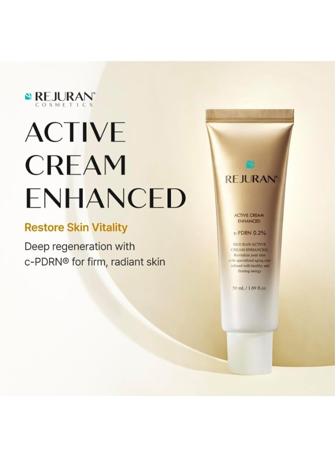 ريچوران كريم REJURAN Active Cream Enhanced – مرطب مشدّد للبشرة بتقنية DOT™ c-PDRN®، سعة 1.69 أونصة سائلة | عناية لشد البشرة ورفعها وتعزيز مرونتها بفضل تقنية DOT™ c-PDRN®، وثلاثي الأحماض الأمينية، والببتيدات، والكولاجين – منتج كوري للعناية بالبشرة. - Image 2