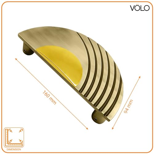 VOLO Main Door Handle/Door Handles for Main Door/Glass Door Handle/Pull Handles, for Home/Office/Hotels(Model- S-622) (160mm (8") (Antique) - Image 2